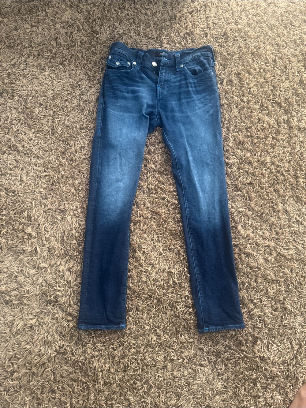 True Religion Men's Skinny Jeans - Dark Blue Wash